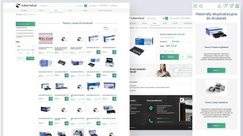 Sklep internetowy zbudowany dla Tonerownia.pl