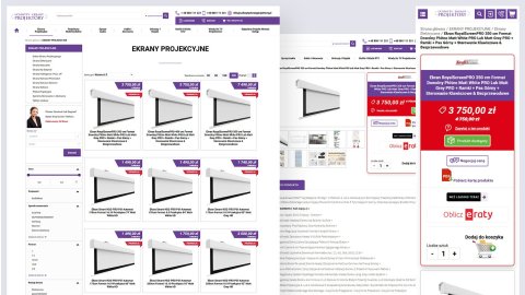 Sklep internetowy zbudowany dla Uchwyty Projektory